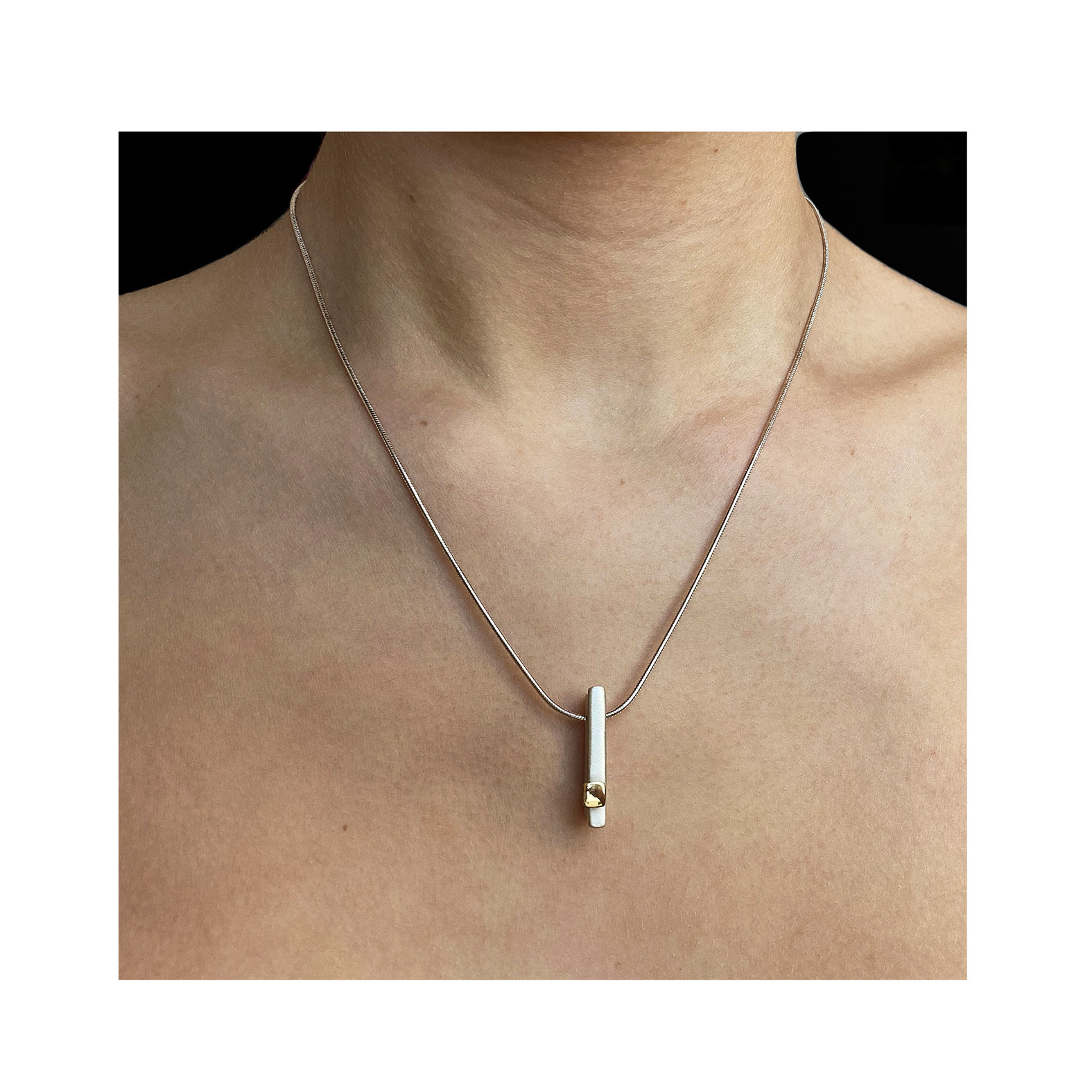 Paul Finch Jewellery Silver 18ct ingot 